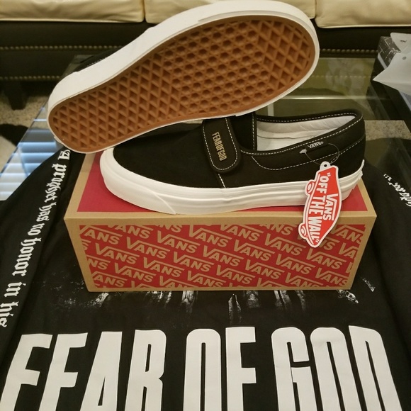 Fear of God x Vans Other - ⛪SOLD⛪ Fear of God x Vans x Maxfield Slip on Sz 8